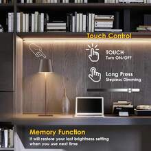 1 peça/2 peças Lâmpada Sem Fio Recarregável, Luminária de Mesa LED Portátil com Controle de Toque, Dimmer de 3 Cores, Alimentada por Bateria, À Prova d'Água, Adequada para Sala de Jantar, Quarto, Acampamento (Marrom)