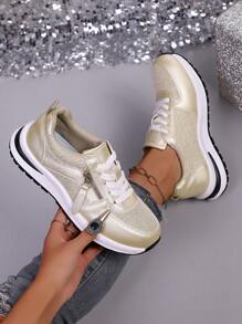 Women Athleisure Sneakers - Breathable Lightweight Sport/Walking Shoes, Suitable For Indoor/Outdoor Fitness, Gym, Travel, Work, Best Paired With Sports Pants