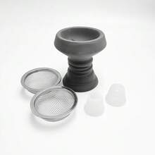 2-Hose Premium Hookah Set - Includes Glass Hookah Vase, Ceramic Hookah Bowl, Tongs And Ashtray For An Enhanced Hookah Experience - one-size - View 8