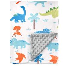 Unisex Baby Blanket, Super Soft Nursery Fleece Blanket, Printed Pattern, Dotted Fleece Backing, Newborn Printed Blanket - Multicolor - View 21