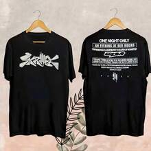Camiseta negra exclusiva reimpresa del concierto de Skrillex en Red Rocks 2025 - Suave y cómoda para uso casual en todo momento, ideal para el gimnasio, actividades al aire libre y fiestas - Regalo perfecto - Negro - Ver 1