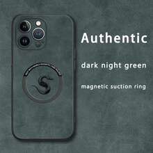 Funda magnética para teléfono con diseño de serpiente del zodiaco, confeccionada en piel sintética de oveja. Compatible con los modelos 12 a 16 Plus, Pro y Pro. Elegante y de alta calidad, ideal para regalar. - Colores mixtos 2 - Ver 7