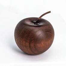 Difusor de Aroma de Maçã de Madeira, Decoração de Maçã de Madeira Sólida, Difusor de Fragrância para Carro