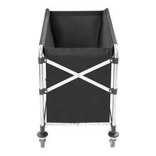 YIYIBYUS 87x52x78cm Commercial Laundry Cart, Black Laundry Cart With Wheels, Folding Laundry Cart - Black - View 7