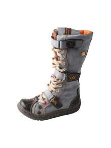 1 PairTMA EYES Women's Flat Bottom Padded Warm Thigh High Boots PU Leather Casual Side Zip Women's Boots - 黑色 - 查看 3