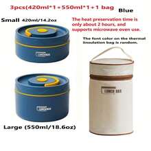 Cute Cherry 304 Stainless Steel Lunch Box Set With Insulated Bag,Large Capacity Portable Insulated Food Lunch Container Set With Thermal Lunch Box Separate Stackable Lunch Containe - Multicolor Lunch Box - View 17