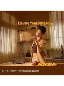 Bose Phiên bản nâng cấp SoundLink Home mini, loa mini nhỏ, âm thanh chất lượng cao, công nghệ màng kép cộng hưởng thụ động, kết nối Bluetooth ổn định, phụ kiện máy tính để bàn đẹp mắt, màu đen - màu đen - Xem 2