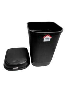 Bote Para Basura Balancín, Mediano, Capacidad 23LT, Resistente y Duradero, 29 * 30 * 51.5 cm - Negro - Ver 5