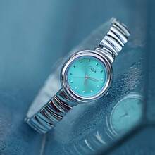 1pc CILOA Petite Elegant Small Dial Luxury Stainless Steel Strap Women's Waterproof Quartz Watch