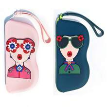 A Silicone Glasses Case For Storage, Featuring A Handle For Hanging, Suitable For Travel And Portable Use. It Is Waterproof And Shockproof, Designed To Keep Glasses And Regular Glasses Dust-Free., Gender Reveal Party, Perfect For Birthdays, Weddings, Parties, The Perfect Gift For Colleagues, Friends, And Family, Back To School