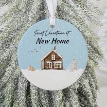 1 szt. Dekoracja na Pierwsze Boże Narodzenie w Nowym Domu. Ozdoba na Pierwsze Boże Narodzenie. Bombka na Nowy Dom. Dekoracja na Pierwsze Boże Narodzenie. Prezenty na Nowy Dom.