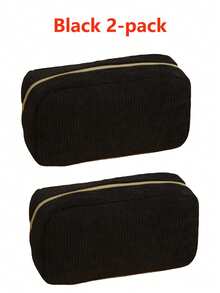 1 Pc Corduroy Beauty Storage Bag - Corduroy Portable Clutch Large Capacity Cosmetic Bag Travel Storage Bag Women's Cosmetic Bag Lightweight And Simple Large Capacity Zipper Portable Washing Bag - Multifunctional Storage Bag Solid Color Hand Washable Casual Simple Daily Storage Clutch Fashion Cosmetic Bag Suitable For Storing Cosmetics, Daily Necessities, Mobile Phones, Headphones And Other Daily Necessities Travel Bag Essential - Multicolor - View 15