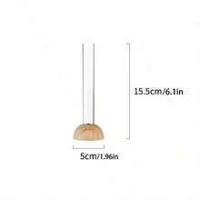 3件北欧创意玻璃水培花瓶工艺品装饰花盆干鲜花装饰玻璃容器试管花瓶家居装饰圣诞节 - 無色 - 查看 14