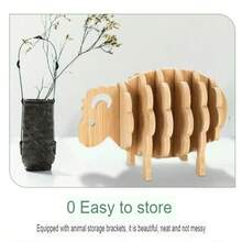 Juego de 7-8 posavasos de bambú, almohadillas aislantes del calor para tazas, platos, ollas, con diseños de animales lindos, decoración de mesa, excelente regalo de cumpleaños