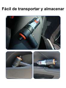 Aspiradora de coche, 50000pa Aspiradora portátil potente Mesa de limpieza de automóviles cable pistola de vacío inalámbrica de alta potencia soplador de automóviles portátiles, potente aparato de limpieza portátil para coche, limpiador de vehículos inalámbrico,pequeña, inalámbrica, con fuerte succión para la limpieza del hogar, el coche y el escritorio. - Negro - Ver 12