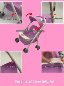 26厘米逼真婴儿娃娃玩具，模拟喝水和排尿，可爱栩栩如生，适合角色扮演游戏，亲子互动玩具 - 玫紅色 - 查看 12