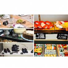 12 Panneaux craie pour signes à la craie, faciles à écrire et à effacer - Étiquettes alimentaires - Buffet - Fête - Tables - Mariage - Boulangerie - Petit panneau craie