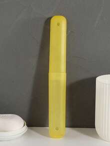 1pc/2pcs/4pcs Travel Toothbrush Protective Case, Minimalist Portable Dustproof Toothbrush Holder For Home Use