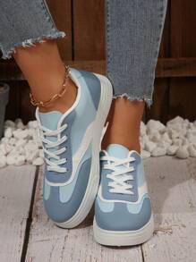 2025 New Fresh Style Women Casual Canvas Sneakers - Blue - View 4