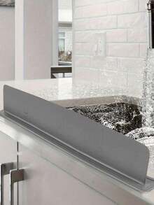 Silicone Sink Splash Guard With Suction Cups, For Kitchen To Prevent Water Splashing On Clothes. Kitchen Supplies, Bathroom Supplies, Kitchen Essentials.