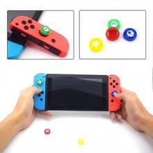 DATA FROG 2 PCS Analog Thumb Stick Grip Cap Skin Compatible-Nintend O Switch NS Joy-Con Gamepad Caps Compatible With Switch Accessories - Shape - View 1