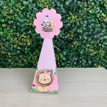 Kit Festa Safari Rosa - 20 Caixinhas Lembrancinha de festa Safari Rosa