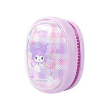 Bàn chải tóc cầm tay Kuromi "Không rối" với đầu lông tròn + miếng đệm đàn hồi, chải tóc mượt mà, giảm thiểu hư tổn cho tóc (1 cái) - Màu tím - Xem 7
