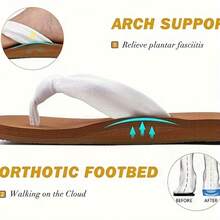 Flip Flops For Women, Yoga Mat Sandals For Women, Comfortable Summer Beach Walking  Cushion Sandals,Fashion Flat Sandals Suitable For Dress Slip On Indoor Outdoor,Brown Sandals