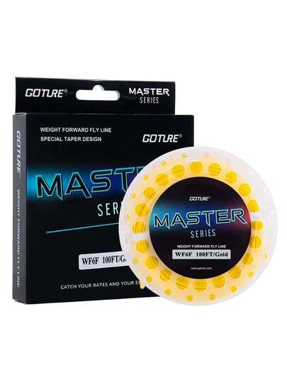 GOTURE 1 قطعة خط صيد الذباب الطافي ذو الوزن الأمامي WF2-10F بطول 90 قدم/100 قدم