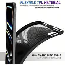 黑色磨砂平板保护壳，适用于三星、荣耀、iPad、华为黑色平板电脑。它是平板电脑黑色保护壳、防刮保护壳、TPU透明壳、硅胶透明壳、超薄透明壳、防黄变透明壳、防震透明壳、防指纹透明壳和平板电脑保护套。 - 黑色-平板殼 - 查看 2