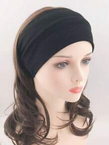 1pc Women's Simple Solid Color Elastic Knitted Sweatband, Versatile Twist Headband For Outdoor Sports, Fitness, Casual, Gift Hair Accessories Workout Hair Bands Autumn Winter Head Scarf Fall Head Band For Vacation Outfits Woman