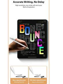 Este Stylus Capacitivo Universal é um Stylus Capacitivo Ativo para Telefones e Tablets. Feito de Liga de Alumínio de Alta Qualidade, Ele Vem com Duas Pontas Substituíveis e é Extremamente Durável. Ele Oferece Ampla Compatibilidade com Android e Apple iPads, Proporcionando Toque Preciso e Escrita Suave. Este Stylus Capacitivo de Alta Qualidade (Não Compatível com Tablets de Tela Resistiva e Eletromagnética) Não Requer Conexão com o Tablet.