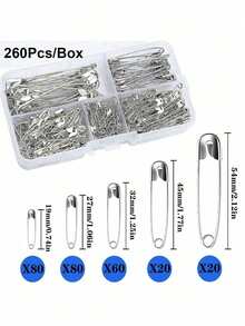 50-500 DIY Steel Safety Pins, Modern Minimalist Home Safety Pin Set, Suitable For Fixing Clothes, Fixing Clothes Labels, Cuff Pins, And Essential Household Pins