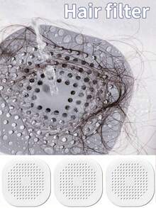 1/3/5 Stücke Haarfilter, Spülbeckenfilter, Badewannen-/Duschablauf-Stöpsel, Silikon-Küchenabfluss, Badezimmer-Accessoires, Küchen-Accessoires, Haushalts-Silikonfilterabdeckung, Spritzschutz-Ablaufschutz für Dusche und Küchenspüle, Haushalts-Spülbeckensieb, Badezimmer-Ablaufsieb