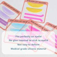 2 Pairs/4 Pieces Regular Soft Eye Pads, Can Be Used As Eye Masks, Soft And Reusable, Ultra-Thin Eyelash Lifting Pads, Great Helper For Eyelash Curling And Eyelash Extension, Eyelash Makeup Tool Pads (Multiple Colors) - Multicolor - View 3