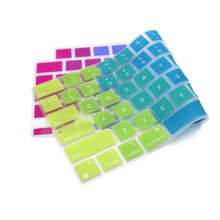 多色硅胶键盘保护膜，防水，兼容13.6英寸/15.3英寸Air M2 M3 M4 A3240 A32401 A2681 A3114 A2941 A3113、14英寸/16英寸Pro M1 M2 M3 M4 A3112/A3185/A3401/A2992/A2918/A2779/A2442/A3403/A3186/A2991/A2780/A2485、2025、2024、2023、2022、2021款机型 - ANSI 佈局(美版) - 查看 8