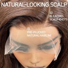 Wear And Go 200% 密度无胶直发假发 4x4/5x5/13x4/13x6 蕾丝前额假发 真人混纺假发 预剪预拔带婴儿发 无胶直发波波头假发 女士款 棕色 4# 色蕾丝前额假发 - S4 - 查看 8