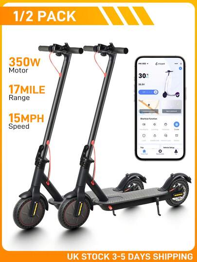Mankeel 1/2 Packs Electric Scooter - A Top Speed Of 19 MPH And A Range Of 22 Miles With Dual Brakes And Solid Tyres, Foldable E-Scooter Is Perfect For City Commuting, Couples' Rides, Outdoor Trips, Birthday Gifts And Holiday Presents.