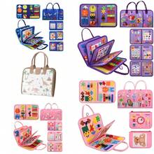 Busy Board Montessori Toys For Girls & Boys Gifts, Sensory Toys,Educational Travel Toys, Preschool Activities For Learning Fine Motor Skills, Toddler Board Ages Educational Toys,Busy Board Montessori,Fine Motor,Fine Motor Skills