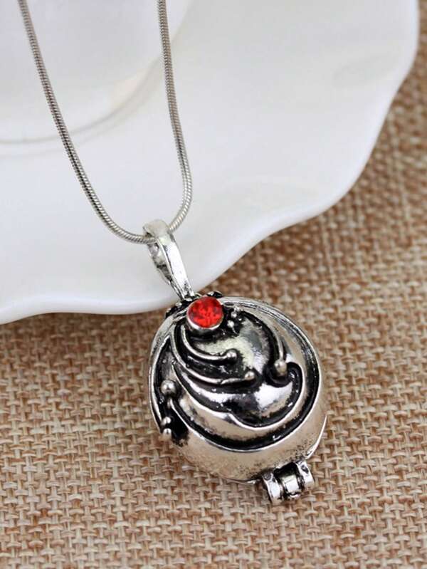 Collana con ciondolo a verbena, catena da uomo alla moda per maglione, accessorio di gioielleria per cosplay, regalo di Ognissanti