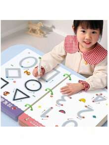 32 页/本可重复使用的书法练习册，学校书法练习册，英文字母学习册，蒙特梭利教育书籍，教育。（包含 2 支书写笔和 1 块橡皮擦） - 彩色 - 查看 3