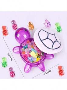 1pc/16pcs/30pcs/60pcs Colorful Glow-In-The-Dark Turtle Figurines (Requires UV Light Absorption), Suitable As Home Decor On Desks, Windowsills, Party Decorations To Create A Joyful Atmosphere, Great Gift For Turtle Lovers And Birthdays (Turtle Shell Does Not Glow)