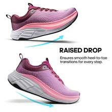 Women's Walking Shoes Cushion Comfortable ActiveBreeze Running Tennis Shoes Non-Slip Workout Gym Sports Athletic Breathable Fashion Sneakers - 紫色 - 查看 8