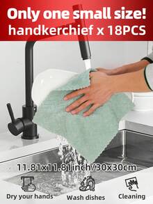 18pcs Luxury Towel Set, Made Of Super Soft And Absorbent Microfiber, Quick Drying, Lint-Free And Colorfast, Ideal For Home, Bathroom, Gym, Hotel, Spa, Travel, Autumn, Halloween, Christmas Decoration - Multicolor - View 14