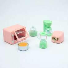 迷你厨房玩具套装 - 可爱的桌面烹饪用具装饰，适合房间装饰、娃娃屋场景、微缩模型展示和美学摄影 | 青少年和朋友的创意收藏礼物（需自行组装 - 款式随机）