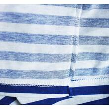 Military  T-Shirt Tank TOP Vest Blue White Sailor's Striped Vesthalloween - 藍色 - 查看 5