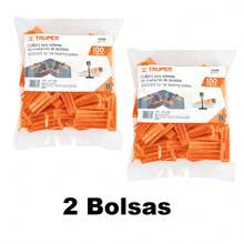 KIT 2 PZ-Bolsa con 100 cuñas para nivelación de azulejos, TRUPER - Unitalla - Ver 1