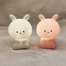 Cute Rabbit Shaped Warm Light LED Lamp, Soft And Comfortable Light, Small And Portable, Suitable For Bedroom, Living Room, Study, Party, As A Night Light And Home Decorative Gift, Also Called LED Light, Atmosphere Light, Decorative Light, Night Lamp. - Big Head Rabbit Night Light - View 15