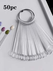 1 件装美甲扇形展示收纳架重型金属收纳架，适用于凝胶抛光、美甲装饰 - 坚固的结构节省空间的台面或零售店装饰 - 沙龙和家庭使用 - 彩色 - 查看 14