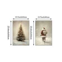 2 pezzi Stampe su tela di arte murale natalizia vintage, stampe neutre, dipinti di Babbo Natale e albero di Natale, poster per decorazioni invernali e natalizie per soggiorno, camera da letto, stile fattoria, regalo per lei, senza cornice, decorazioni natalizie, decorazioni albero di Natale, decorazioni regalo di Natale, decorazioni Ringraziamento, matrimonio, decorazioni per la casa, decorazioni autunnali, decorazioni per compleanni, forniture per feste, decorazioni per vacanze e festival interni, decorazioni Ognissanti, decorazioni murali, ornamenti Ognissanti - Multicolore - Visualizzare 10